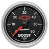 2-1/16" BOOST, 0-60 PSI, GM BLACK